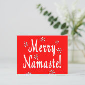 Merry Kerstnamaste Gifts Feestdagenkaart (Staand voorkant)