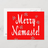 Merry Kerstnamaste Gifts Feestdagenkaart (Voorkant / Achterkant)