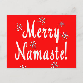 Merry Kerstnamaste Gifts Feestdagenkaart