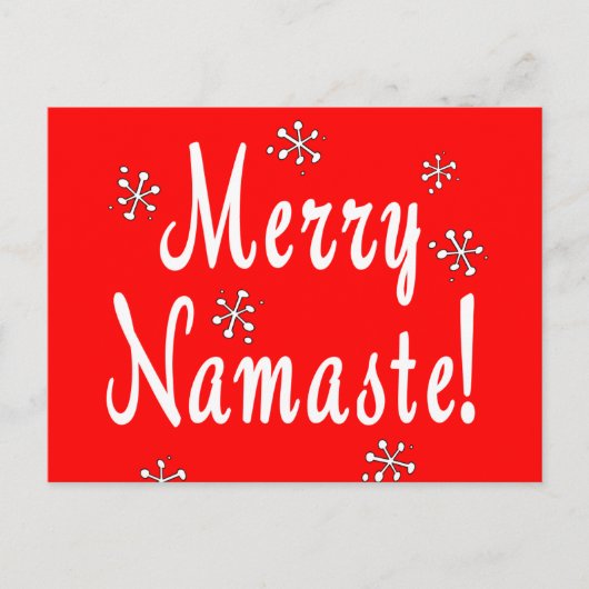 Merry Kerstnamaste Gifts Feestdagenkaart (Voorkant)