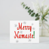 Merry Kerstnamaste Gifts Feestdagenkaart (Staand voorkant)