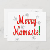 Merry Kerstnamaste Gifts Feestdagenkaart (Voorkant / Achterkant)