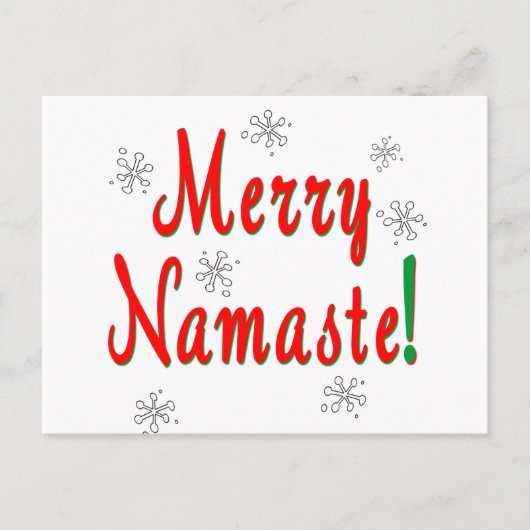 Merry Kerstnamaste Gifts Feestdagenkaart (Voorkant)