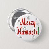Merry Kerstnamaste Gifts Ronde Button 5,7 Cm (Voorkant /achterkant)