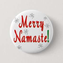 Merry Kerstnamaste Gifts Ronde Button 5,7 Cm