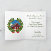 Merry KerstNewborn Nigerian Goat Kind schilder Feestdagen Kaart (Binnen)