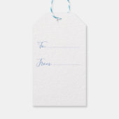 Merry kerstOcean Waves Gift Labels Cadeaulabel (Achterkant)