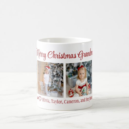 Merry Kerstoma 4 Foto Collage Koffiemok (Center)