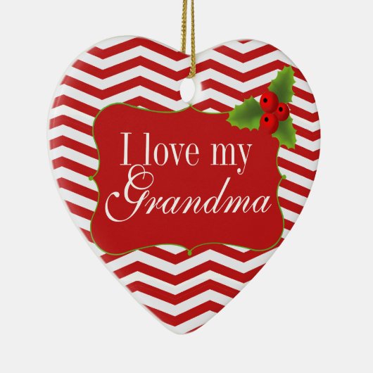 Merry Kerstoma Chevron Foto Keramisch Ornament (Rechts)