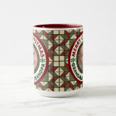 Merry Kerstoma en Grandpa Holiday Foto Mok (Midden)