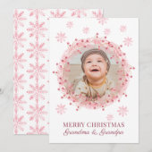 Merry Kerstoma Grandpa Baby Foto (Voorkant / Achterkant)