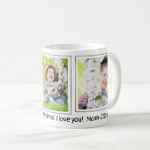Merry Kerstoma Ik hou van je 3 Foto Kind Koffiemok (Voorkant rechts)