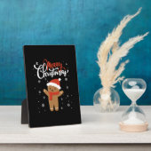 Merry kerstontbijkerbrood | kerstkoekje fotoplaat (Zijkant)