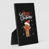 Merry kerstontbijkerbrood | kerstkoekje fotoplaat (Zijkant)