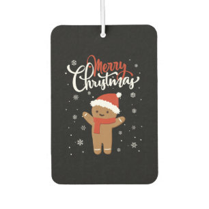 Merry kerstontbijkerbrood kerstkoekje luchtverfrisser