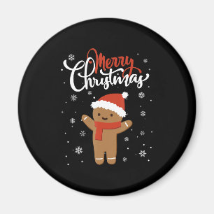 Merry kerstontbijkerbrood   kerstkoekje magneet