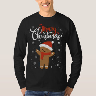 Merry kerstontbijkerbrood | kerstkoekje t-shirt