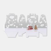 Merry kerstontbijtboom bedankdoosjes (Uitgevouwen)