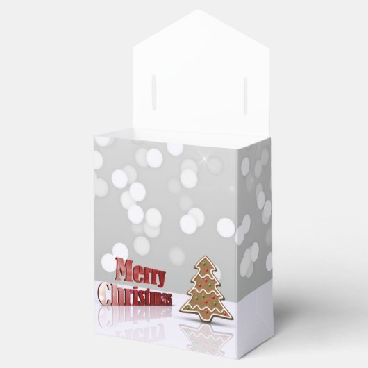 Merry kerstontbijtboom bedankdoosjes (Geopend)