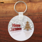 Merry kerstontbijtboom sleutelhanger (Voorkant)