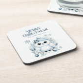 Merry Kerstoowl Bier Onderzetter (Linkerzijde)