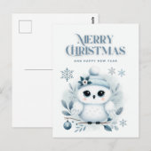 Merry Kerstoowl Briefkaart (Voorkant / Achterkant)