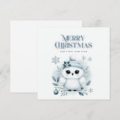 Merry Kerstoowl Feestdagenkaart (Voorkant / Achterkant)