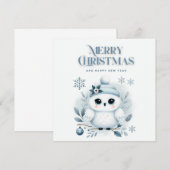 Merry Kerstoowl Kaart (Voorkant / Achterkant)