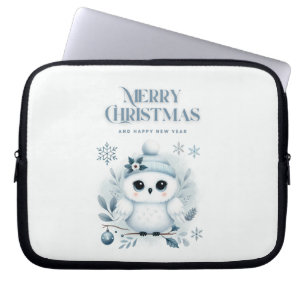 Merry Kerstoowl Laptop Sleeve