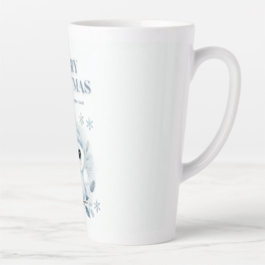 Merry Kerstoowl Latte Mok (Rechts)