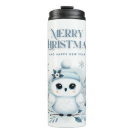 Merry Kerstoowl Thermosbeker