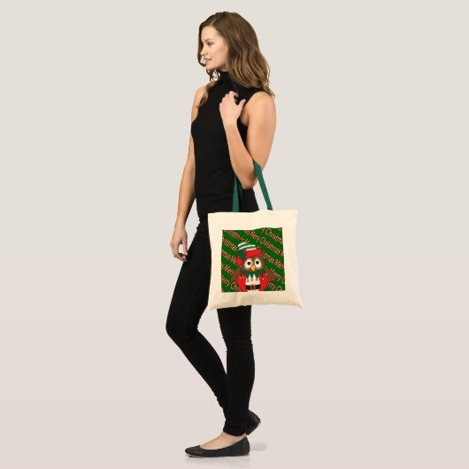 Merry Kerstoowl Tote Bag (Voorkant (model))