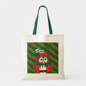 Merry Kerstoowl Tote Bag (Voorkant)