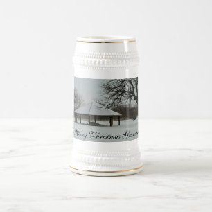 Merry Kerstoppa Beer Stein Bierpul