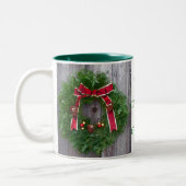 Merry Kerstoppa Tweekleurige Koffiemok (Links)