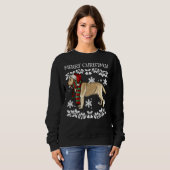 Merry kerstOrnament Labrador Retriever Xmas S Trui (Voorkant volledig)