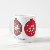 Merry Kerstornament Mix Holiday Koffiemok (Voorkant links)