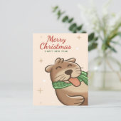 Merry Kerstotter Briefkaart (Staand voorkant)