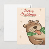 Merry Kerstotter Briefkaart (Voorkant / Achterkant)