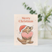 Merry Kerstotter Briefkaart (Staand voorkant)