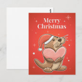 Merry Kerstotter Briefkaart (Voorkant / Achterkant)