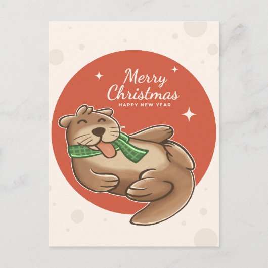 Merry Kerstotter Briefkaart (Voorkant)