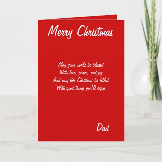 Merry kerstpakkaarten feestdagen kaart (Voorkant)