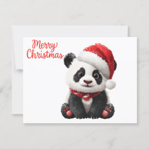 Merry Kerstpanda Briefkaart