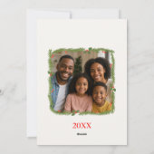 Merry Kerstpanda Feestdagenkaart (Achterkant)