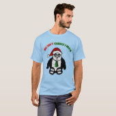 Merry Kerstpanda T-shirt (Voorkant volledig)