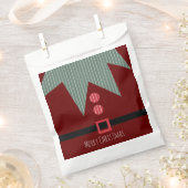 Merry Kerstparty Elf Suit Bedankzakje (Geknipt)