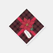 Merry Kerstparty Poinsettia Paper Napkins Servetten (Hoek)