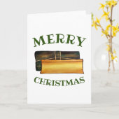 Merry Kerstpasteles Puerto Ricaanse bananenkoeken Kaart (Gele Bloem)