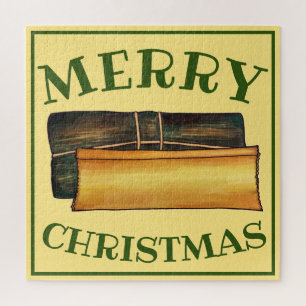 Merry Kerstpasteles Puerto Ricaanse bananenkoeken Legpuzzel